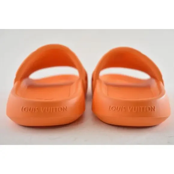 Louis Vuitton Waterfront Mule Bubble Monogram Orange Slide 